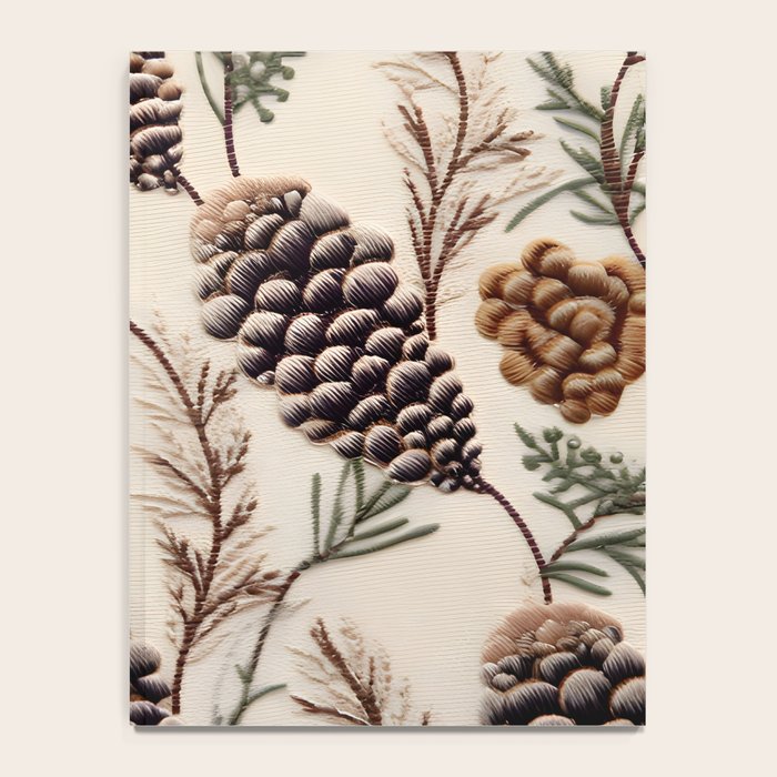 Rustic Christmas Pinecones Notebook Gallery Image 4