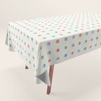 Happy Hanukkah | Dreidels & Star Pattern Tablecloth Gallery Image 1