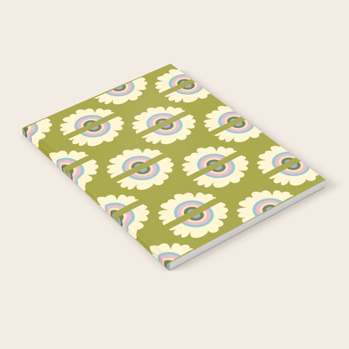 Retro Rainbow Flower Notebook Gallery Image 2