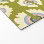 Retro Rainbow Flower Welcome Mat Gallery Image 2