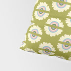 Retro Rainbow Flower Pillow Sham Gallery Image 4
