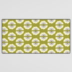 Retro Rainbow Flower Desk Mat Gallery Image 3