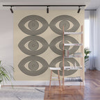 Abstraction_EYE_LINE_POP_ART_Minimalism_001X Wall Mural Gallery Image 1