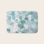 Scattered Seaglass II - Mint Seafoam Green Turquoise Blue Sea Beach Coastal Abstract Ocean Painting Bath Mat Gallery Image 1
