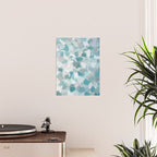 Scattered Seaglass II - Mint Seafoam Green Turquoise Blue Sea Beach Coastal Abstract Ocean Painting Poster Gallery Image 2