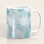 Scattered Seaglass II - Mint Seafoam Green Turquoise Blue Sea Beach Coastal Abstract Ocean Painting Coffee Mug Gallery Image 1