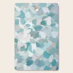 Scattered Seaglass II - Mint Seafoam Green Turquoise Blue Sea Beach Coastal Abstract Ocean Painting Cutting Board Gallery Image 1