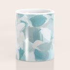 Scattered Seaglass II - Mint Seafoam Green Turquoise Blue Sea Beach Coastal Abstract Ocean Painting Coffee Mug Gallery Image 4