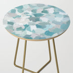 Scattered Seaglass II - Mint Seafoam Green Turquoise Blue Sea Beach Coastal Abstract Ocean Painting Side Table Gallery Image 2