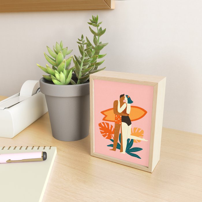 The kiss Mini Art Print Gallery Image 2