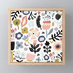 Naive Floral Scandinavian Design Mini Art Print Gallery Image 1