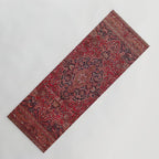 Red Antique Carpet Yoga Mat Gallery Image 1