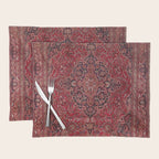 Red Antique Carpet Placemat Gallery Image 1