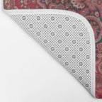 Red Antique Carpet Bath Mat Gallery Image 2