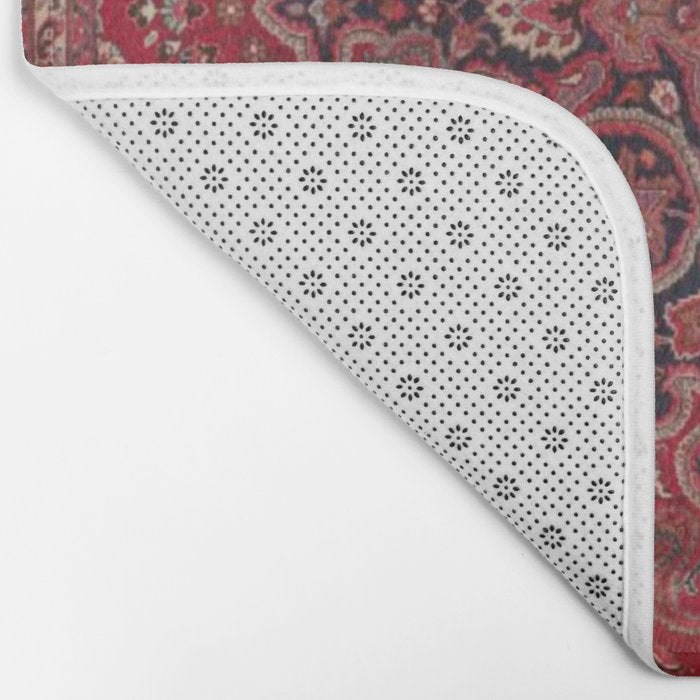 Red Antique Carpet Bath Mat Gallery Image 2