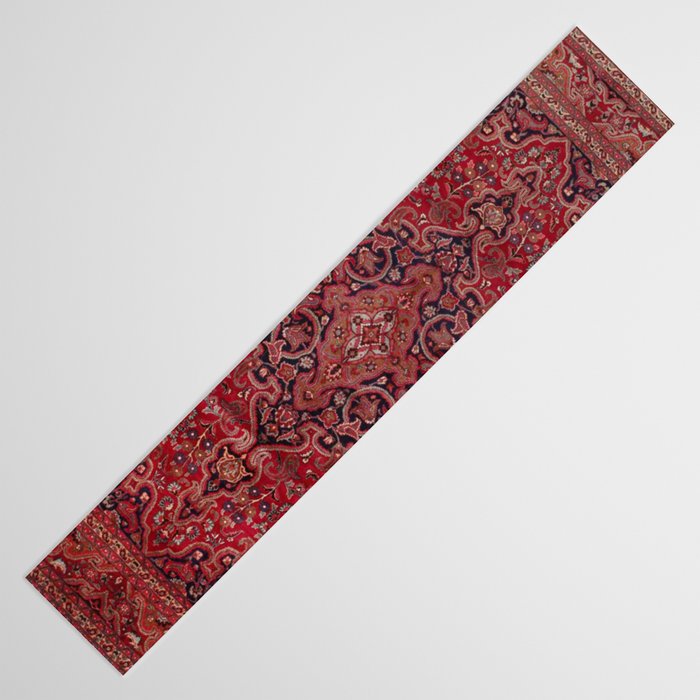 Red Antique Carpet Table Runner Gallery Image 3
