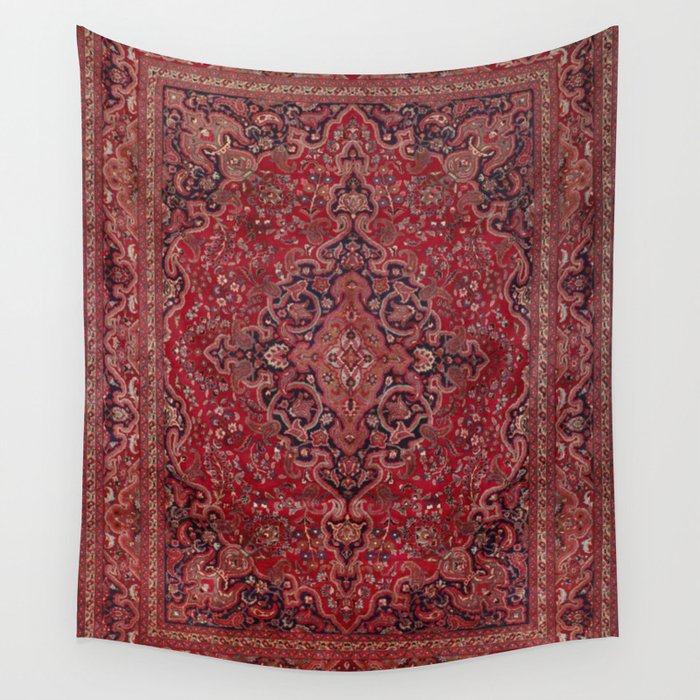 Red Antique Carpet Wall Tapestry Gallery Image 1