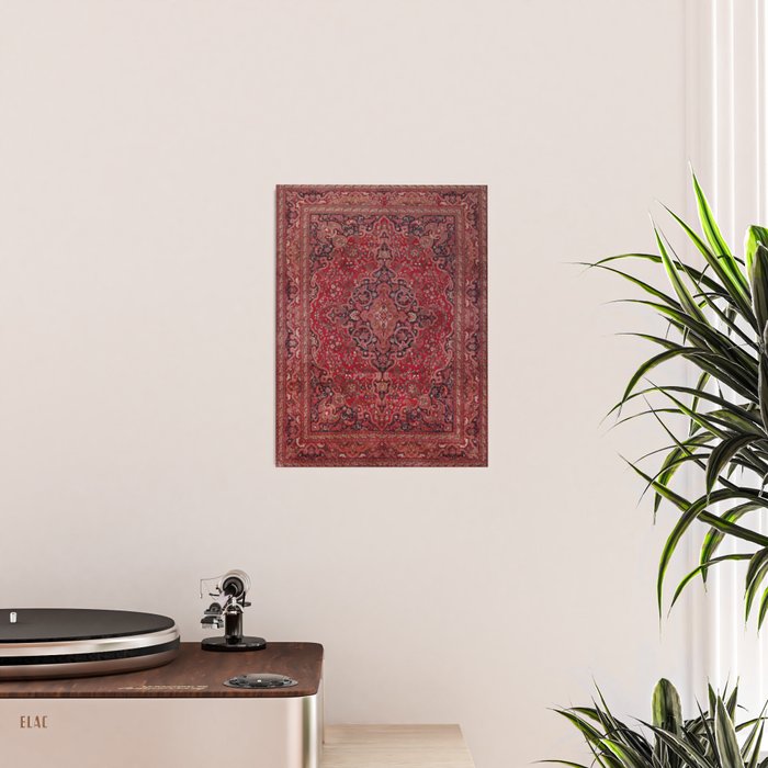 Red Antique Carpet Poster Gallery Image 2