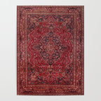 Red Antique Carpet Poster Gallery Image 4