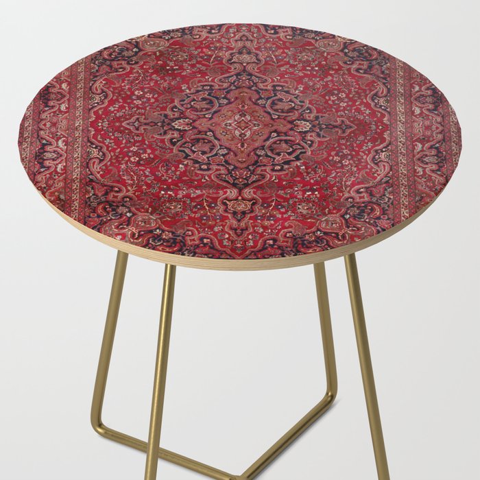 Red Antique Carpet Side Table Gallery Image 2