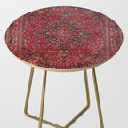 Red Antique Carpet Side Table Gallery Image 2