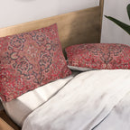 Red Antique Carpet Pillow Sham Gallery Image 2
