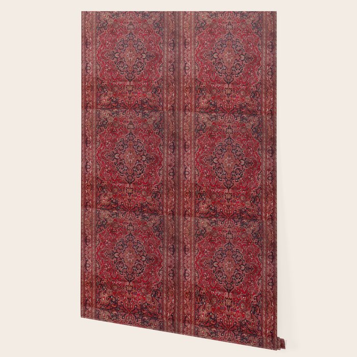 Red Antique Carpet Wallpaper Gallery Image 2