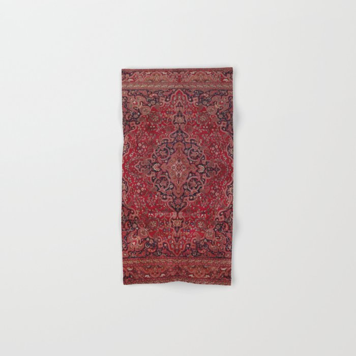 Red Antique Carpet Bath Towel Gallery Image 1