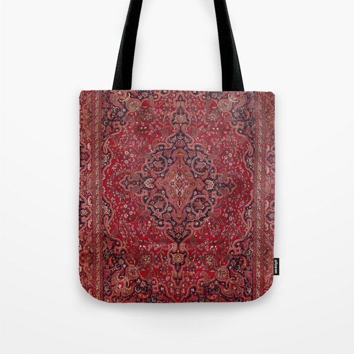 Red Antique Carpet Tote Bag Gallery Image 1