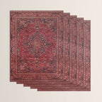 Red Antique Carpet Wrapping Paper Gallery Image 3