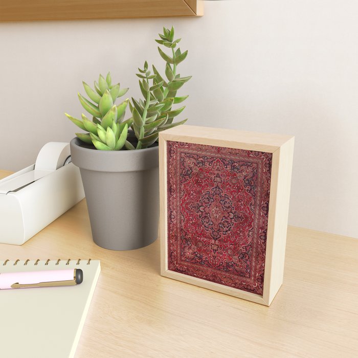 Red Antique Carpet Mini Art Print Gallery Image 2