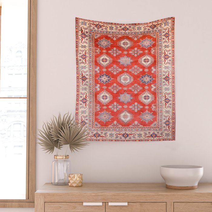 Red Divine Vines Wall Tapestry Gallery Image 2