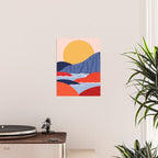 Abstract mountain nature landscape art Poster Gallery Image 2