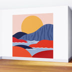 Abstract mountain nature landscape art Wall Mural Gallery Image 2