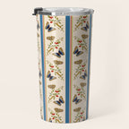 Antique Napoleonic Toile With Stripes And Butterflies Travel Mug Gallery Image 3