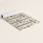 Antique Napoleonic Toile With Stripes And Butterflies Yoga Mat Gallery Image 2