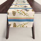 Antique Napoleonic Toile With Stripes And Butterflies Table Runner Gallery Image 1