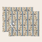 Antique Napoleonic Toile With Stripes And Butterflies Placemat Gallery Image 1