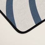 Mid Century Modern Geometric 199 in Navy Blue Orange Desk Mat Gallery Image 4