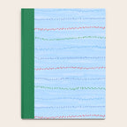 Minimal Doodle Dots in Sky Blue Notebook Gallery Image 4