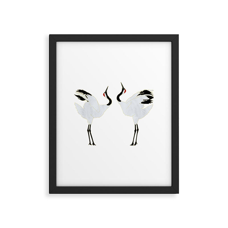 Cranes Dancing Framed Art Print Gallery Image 6