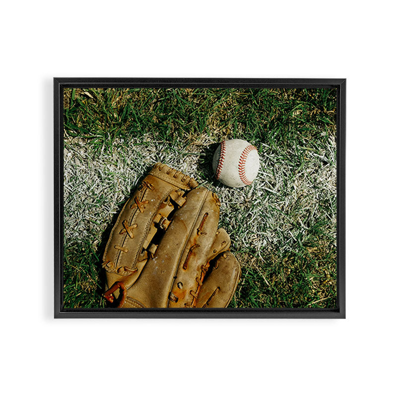 Baseball Season Equipment Framed Canvas Print Gallery Image 8