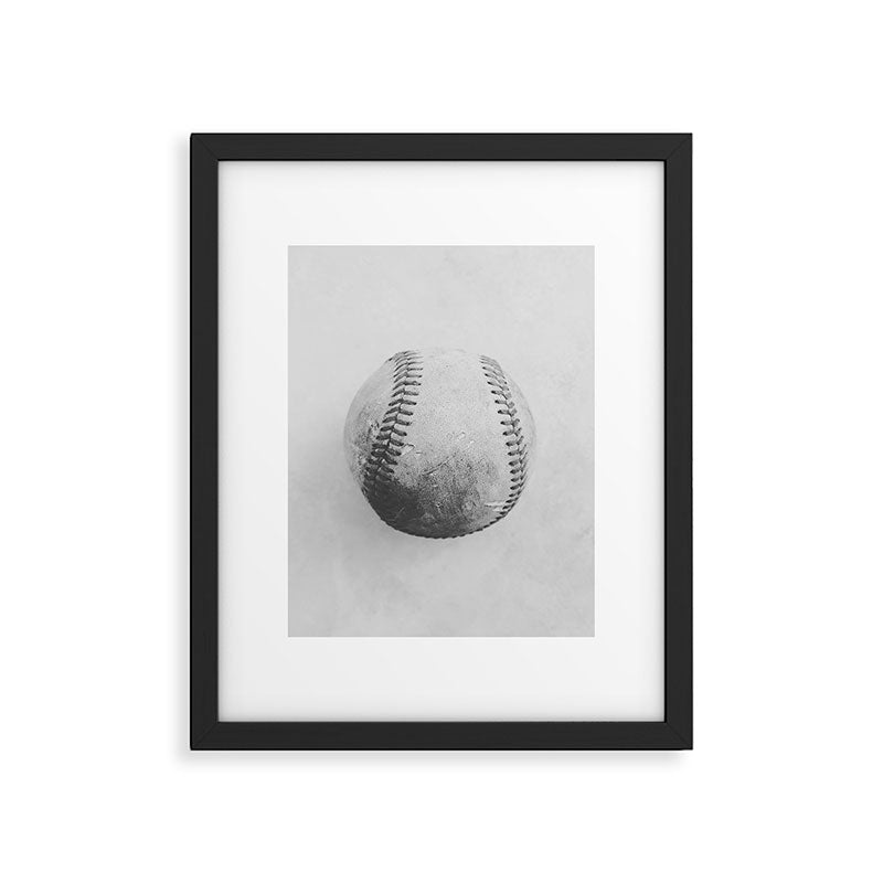 Vintage Baseball Black and White Framed Art Print Gallery Image 5