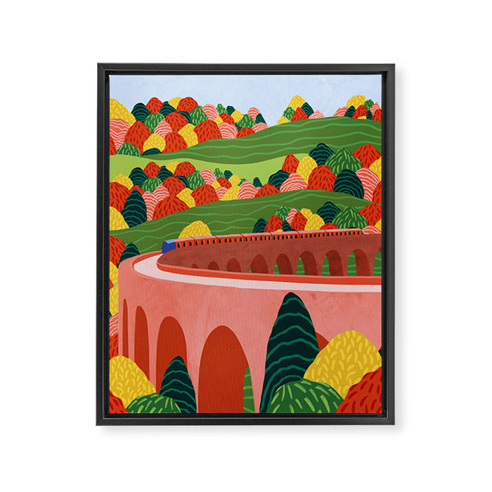 Autumn Express Framed Canvas Print Gallery Image 1