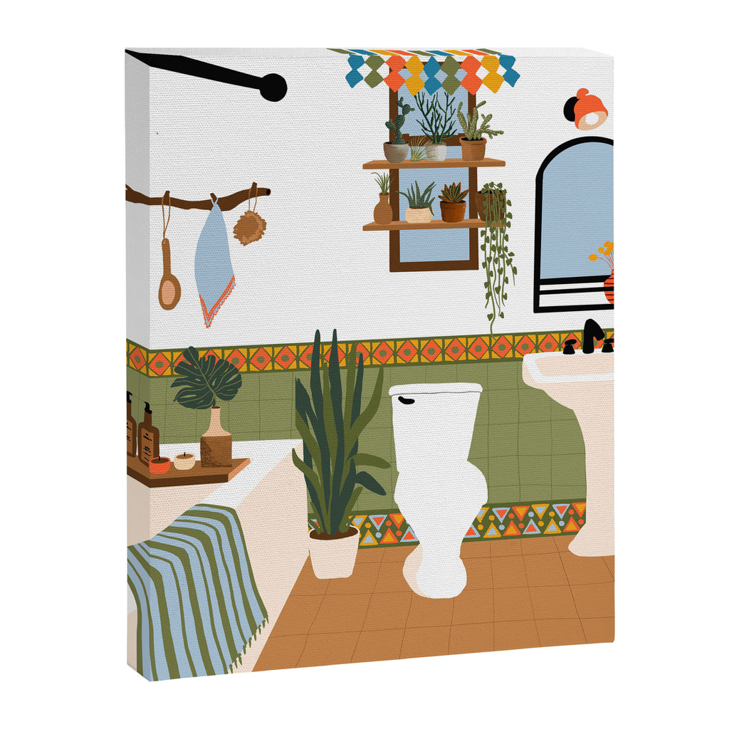 bohemian bathroom Canvas Print Gallery Image 6