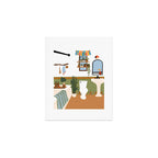 bohemian bathroom Art Print Gallery Image 1