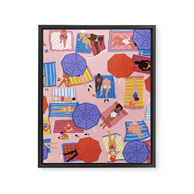 By the beach Framed Canvas Print Gallery Image 8
