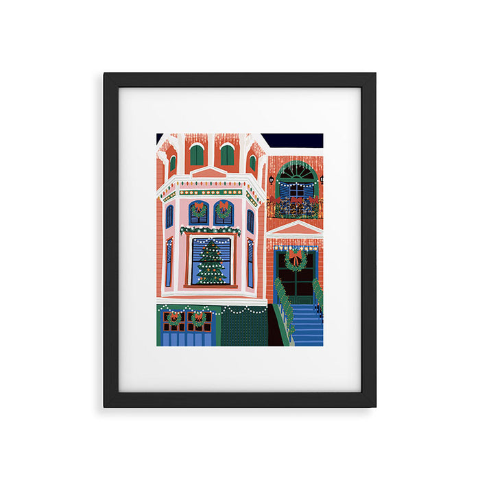Christmas lights Framed Art Print Gallery Image 1