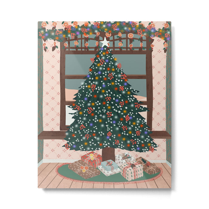 Christmas Tree Metal Print Gallery Image 1