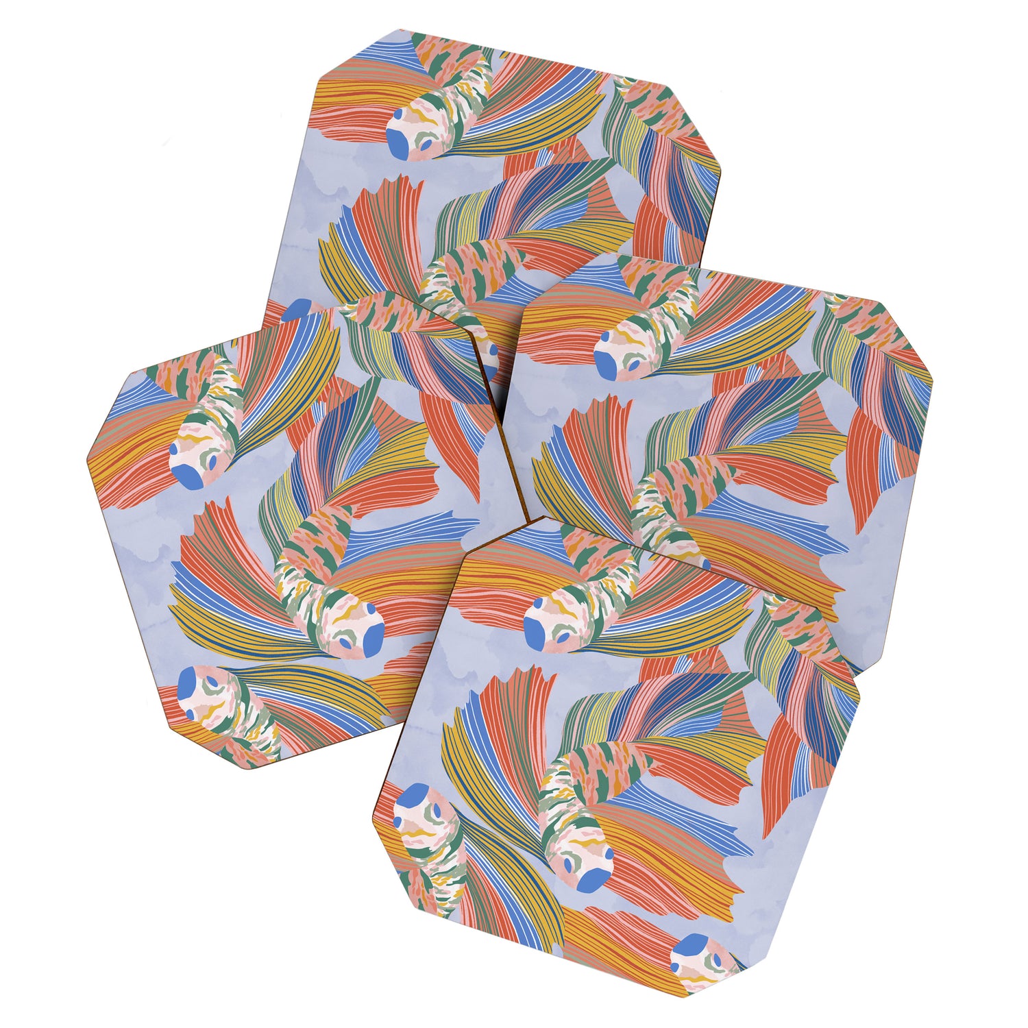 Colorful fishes Coaster Gallery Image 1